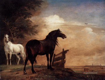 馬 Painting - パウルス・ポッターの野原の馬
